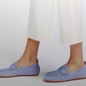 NIB Fitflop Allegro US Sz 9 Suede Leather Penny Loafers Flats Wild Lavender